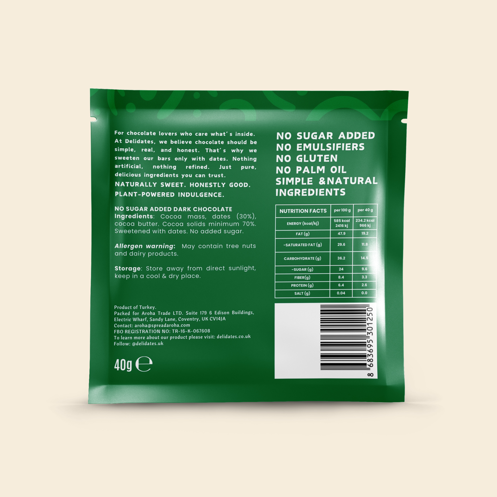 Delidates Date Dark Chocolate third image